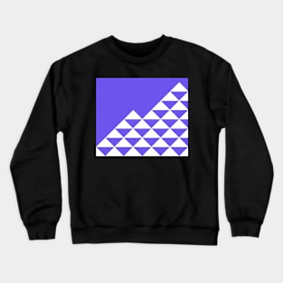 Abstract geometric pattern - blue and white. Crewneck Sweatshirt